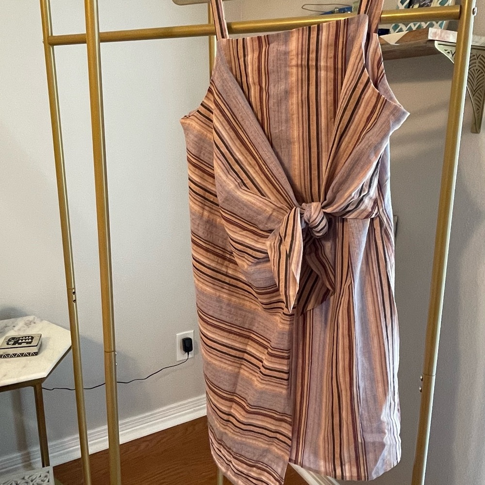 Lavender Linen Wrap Dress (brand new with tags)